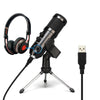 TKL USB Microphone Podcast Condenser Microphone Professional PC Streaming Uni-directional Mics Kit for Game Recording YouTube